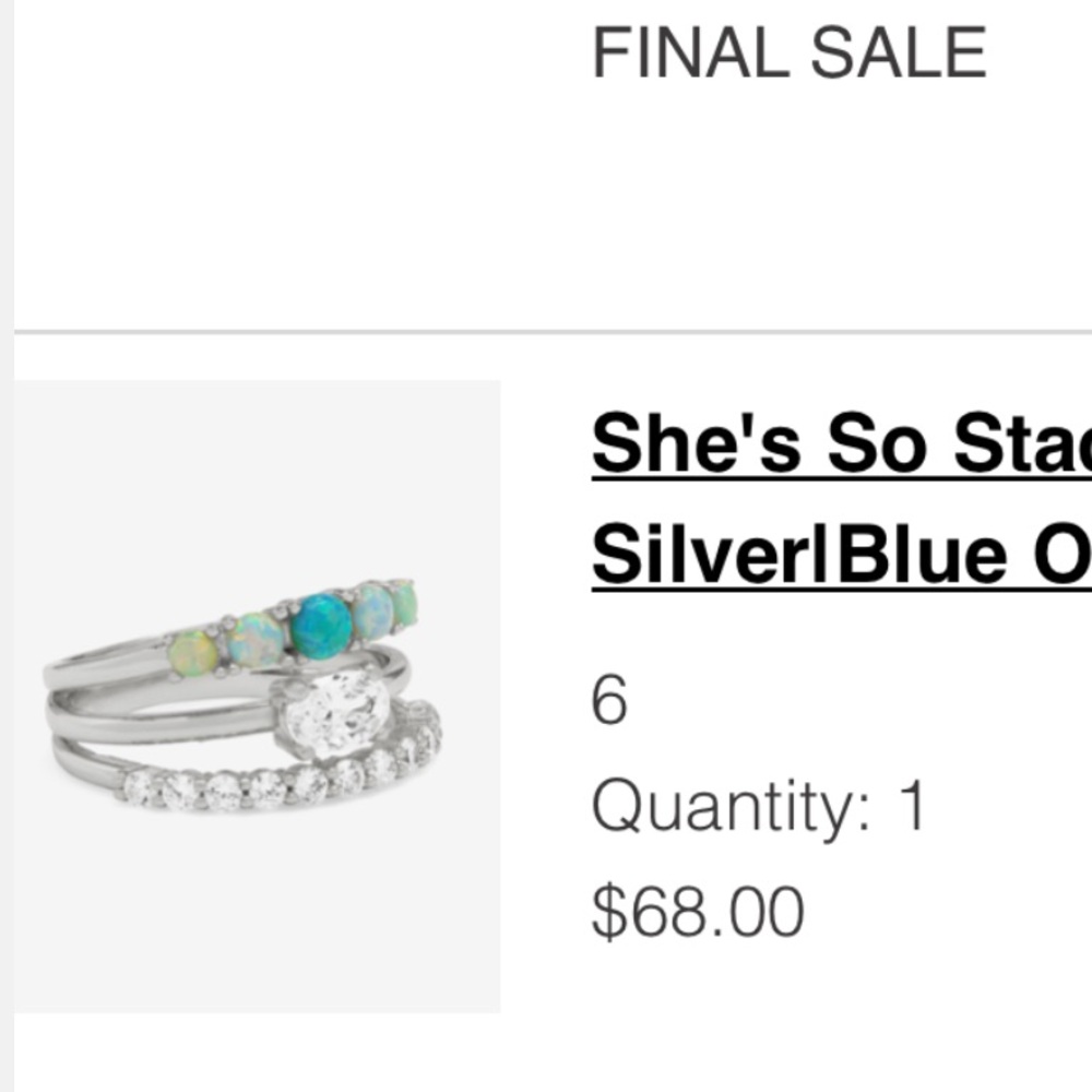 NWOT Melinda Maria ring